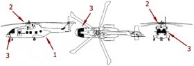Схематичный рисунок внешнего вида вертолета «Мерлин»